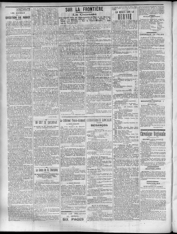 29/06/1905 - La Dépêche républicaine de Franche-Comté [Texte imprimé]
