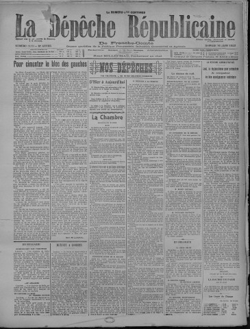 16/06/1923 - La Dépêche républicaine de Franche-Comté [Texte imprimé]