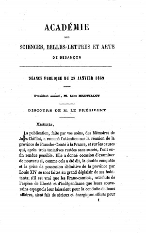 01/01/1869 - Séances publiques [Texte imprimé] /