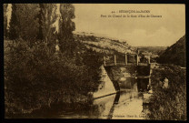 Besançon-les-Bains. Pont du Chenal de la gare d'eau de Chamars [image fixe] , d, 1904/1914