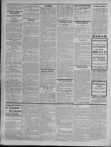 07/09/1931 - La Dépêche républicaine de Franche-Comté [Texte imprimé]