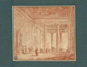 49 - Intérieur du palais des Conservateurs à Rome , [France], 1765