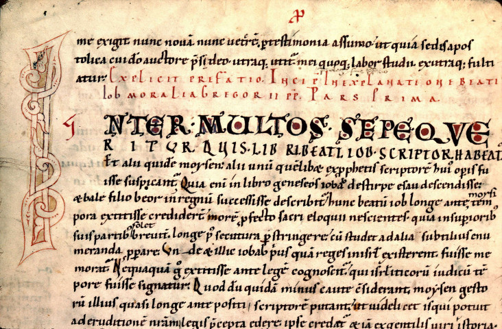 Ms 178 - S. Gregorii Magni Moralia in expositionem libri Job ; libri I-V