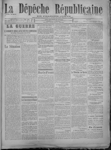 10/04/1917 - La Dépêche républicaine de Franche-Comté [Texte imprimé]