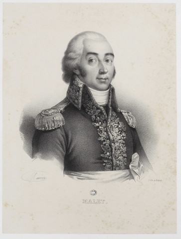 Malet [image fixe] / I. Lith de Delpech  ; Mauvin , Paris : Imp. Jules Rigo et Cie ; P. Amie l'ainé à Paris, 1815/1820