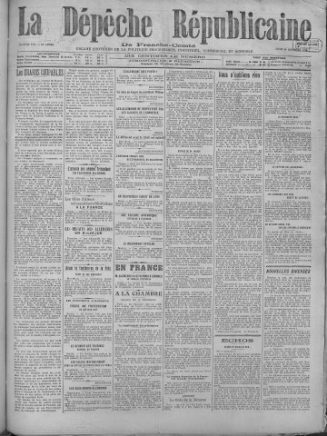 28/11/1918 - La Dépêche républicaine de Franche-Comté [Texte imprimé]