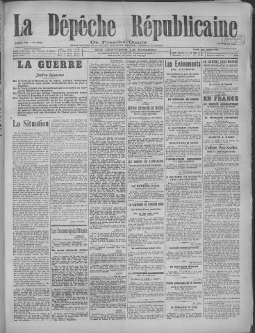 23/05/1918 - La Dépêche républicaine de Franche-Comté [Texte imprimé]