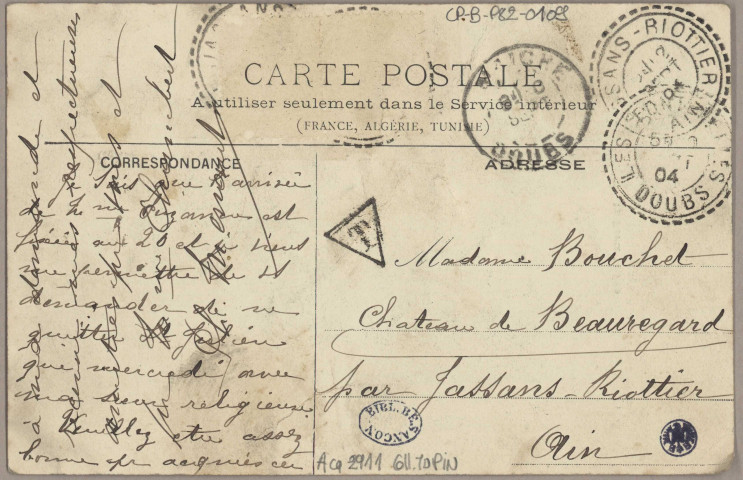 Besançon. La Porte Taillée [image fixe] , Besançon : B. et Cie, 1904