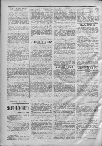 21/08/1888 - La Franche-Comté : journal politique de la région de l'Est