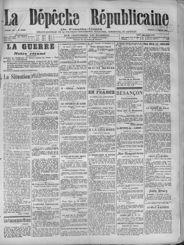 12/07/1918 - La Dépêche républicaine de Franche-Comté [Texte imprimé]