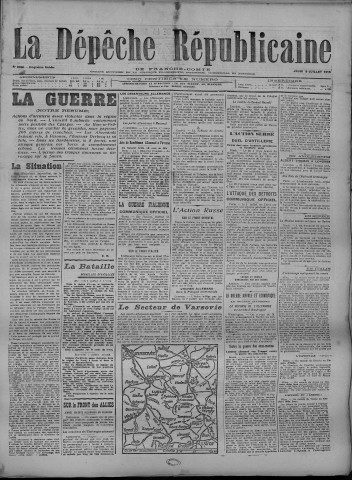 08/07/1915 - La Dépêche républicaine de Franche-Comté [Texte imprimé]