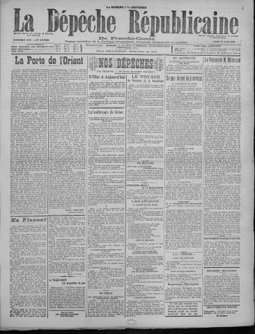 10/04/1922 - La Dépêche républicaine de Franche-Comté [Texte imprimé]