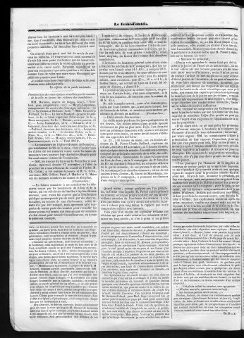 28/11/1840 - Le Franc-comtois - Journal de Besançon et des trois départements