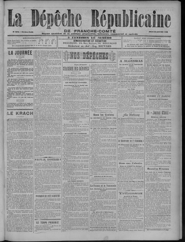 25/01/1906 - La Dépêche républicaine de Franche-Comté [Texte imprimé]