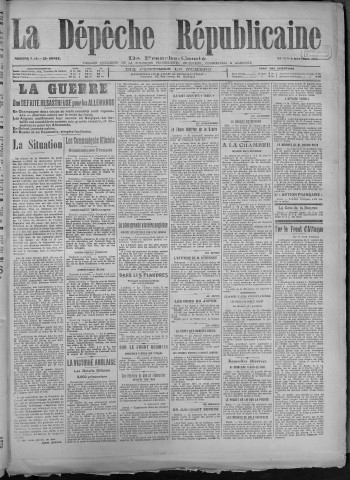 06/10/1917 - La Dépêche républicaine de Franche-Comté [Texte imprimé]