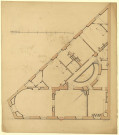 Maison Lefaivre, 124 rue du faubourg Saint-Honoré (angle de la rue Verte), Paris [image fixe] : plan / Pierre-Adrien Pâris , 1771/1775