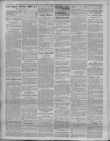 30/05/1921 - La Dépêche républicaine de Franche-Comté [Texte imprimé]