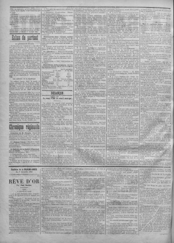 29/11/1893 - La Franche-Comté : journal politique de la région de l'Est