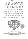 1761 - Séance publique