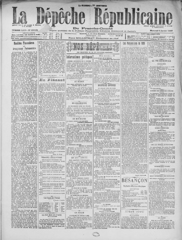 06/01/1926 - La Dépêche républicaine de Franche-Comté [Texte imprimé]