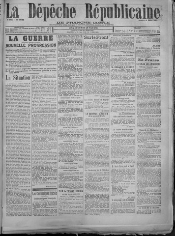 21/04/1917 - La Dépêche républicaine de Franche-Comté [Texte imprimé]
