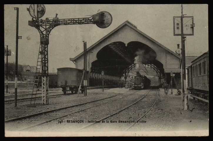 Besançon - Besançon - Intérieur de la Gare Besançon-Viotte. [image fixe] , 1904/1908