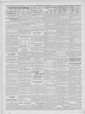 03/11/1922 - Le petit comtois [Texte imprimé] : journal républicain démocratique quotidien