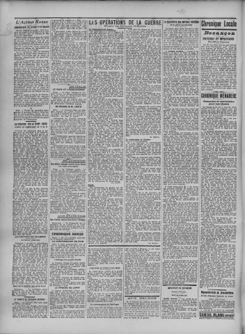 20/09/1915 - La Dépêche républicaine de Franche-Comté [Texte imprimé]