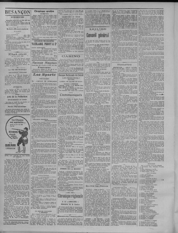 25/08/1923 - La Dépêche républicaine de Franche-Comté [Texte imprimé]