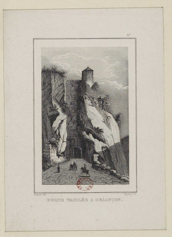 Porte taillée à Besançon [image fixe] / Rauch del., Nyon je, sc. , 1700/1799