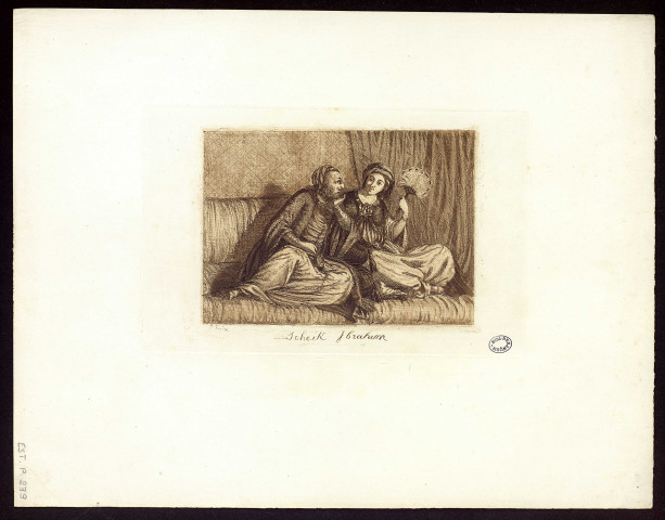 Scheik Ibrahim [image fixe] / L. Perèse , [Paris, circa 1840-1850]