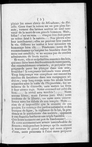 Discours prononcé à la Société des Amis de la Constitution de Besançon, le 22 décembre 1791 par M. Nodier, fils, âgé de II ans