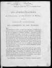 Les Administrateurs du Directoire du département du Doubs aux officiers municipaux des communes de son ressort. Besançon le 13 Novembre 1792