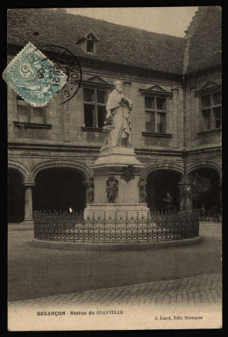 Besançon. - Statue de Granvelle. [image fixe] , Besançon : J. Liard, Edit. Besançon., 1905/1906