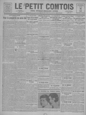 18/06/1928 - Le petit comtois [Texte imprimé] : journal républicain démocratique quotidien