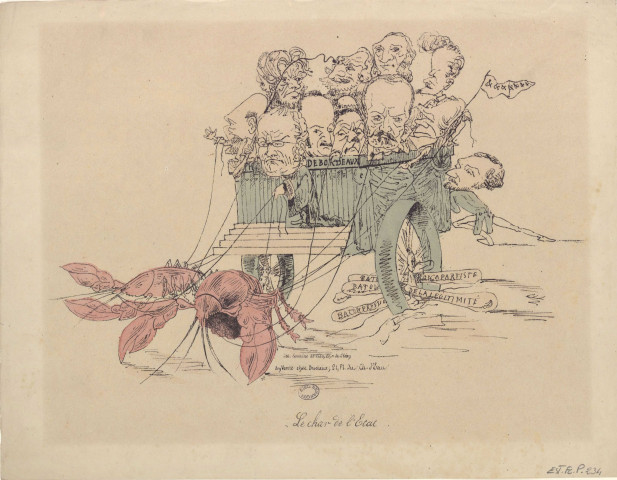 Le char de l'Etat [image fixe] / CH (?)  ; Lith. Lemaine et Fils Lemaine et Fils, 1871