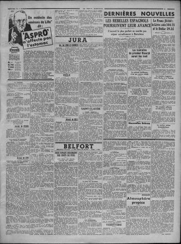 16/09/1937 - Le petit comtois [Texte imprimé] : journal républicain démocratique quotidien