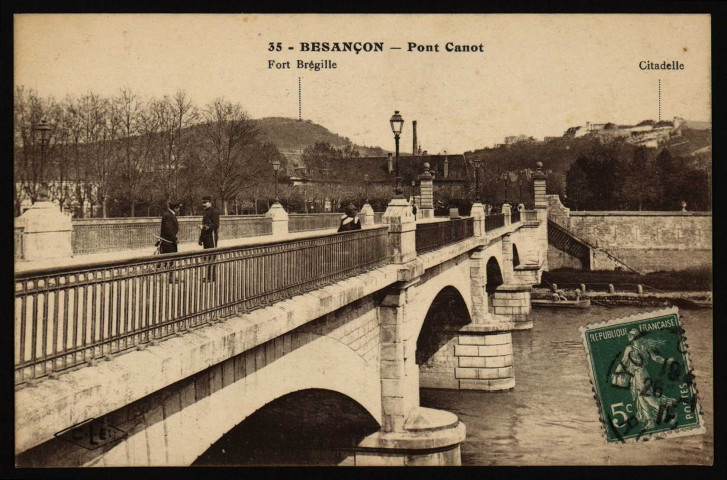 Besançon - Pont Canot [image fixe] , Besançon : Etablissements C. Lardier, 1914/1922