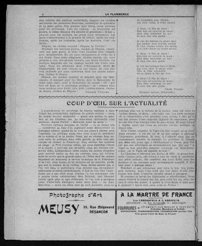 20/04/1919 - La Flamberge de Franche-Comté [Texte imprimé]
