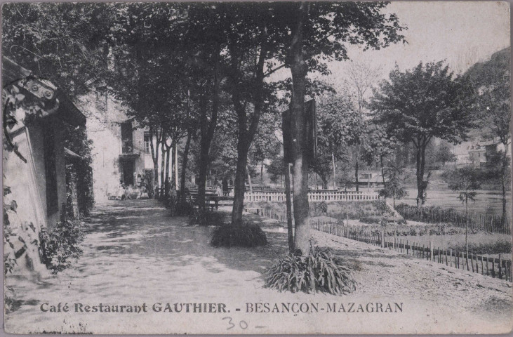 Besançon-Mazagran - Café Restaurant Gauthier. [image fixe] , 1904/1911