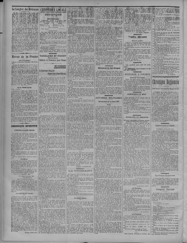 02/11/1907 - La Dépêche républicaine de Franche-Comté [Texte imprimé]