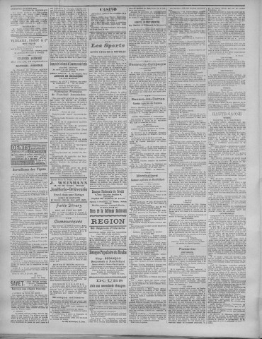 25/08/1921 - La Dépêche républicaine de Franche-Comté [Texte imprimé]