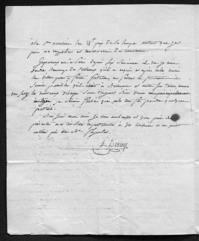 Ms 631 - Lettres adressées au peintre Borel par Anatole Devosge, etc.