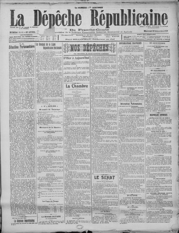 17/12/1924 - La Dépêche républicaine de Franche-Comté [Texte imprimé]