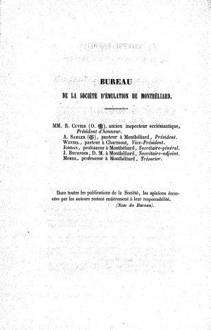 01/01/1861 - Compte rendu de la situation et des travaux de la Société d'émulation de Montbéliard [Texte imprimé]