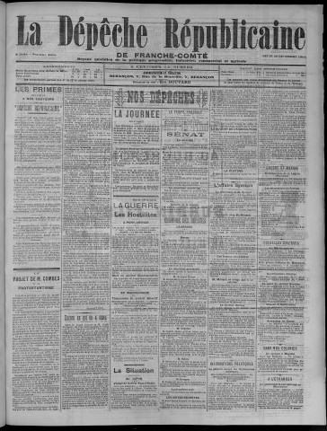 29/12/1904 - La Dépêche républicaine de Franche-Comté [Texte imprimé]