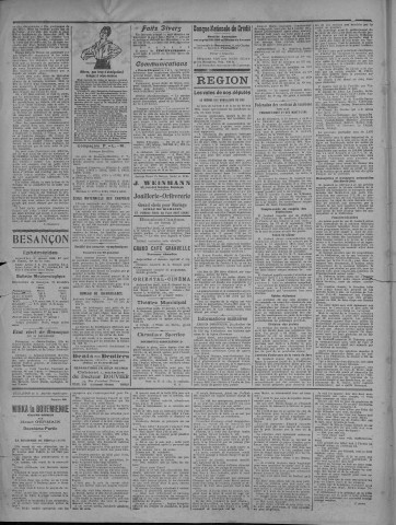 01/01/1920 - La Dépêche républicaine de Franche-Comté [Texte imprimé]