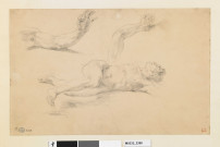 Étude pour le personnage d'Héliodore dans "Héliodore chasssé du temple"