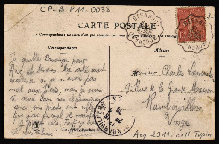 Souvenir de Besançon [image fixe] , Besançon : J. Liard, édit., 1904/1906