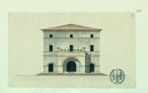 Façade d'une auberge à Albano / Pierre-Adrien Pâris , [S.l.] : [P.-A. Pâris], [1700-1800]